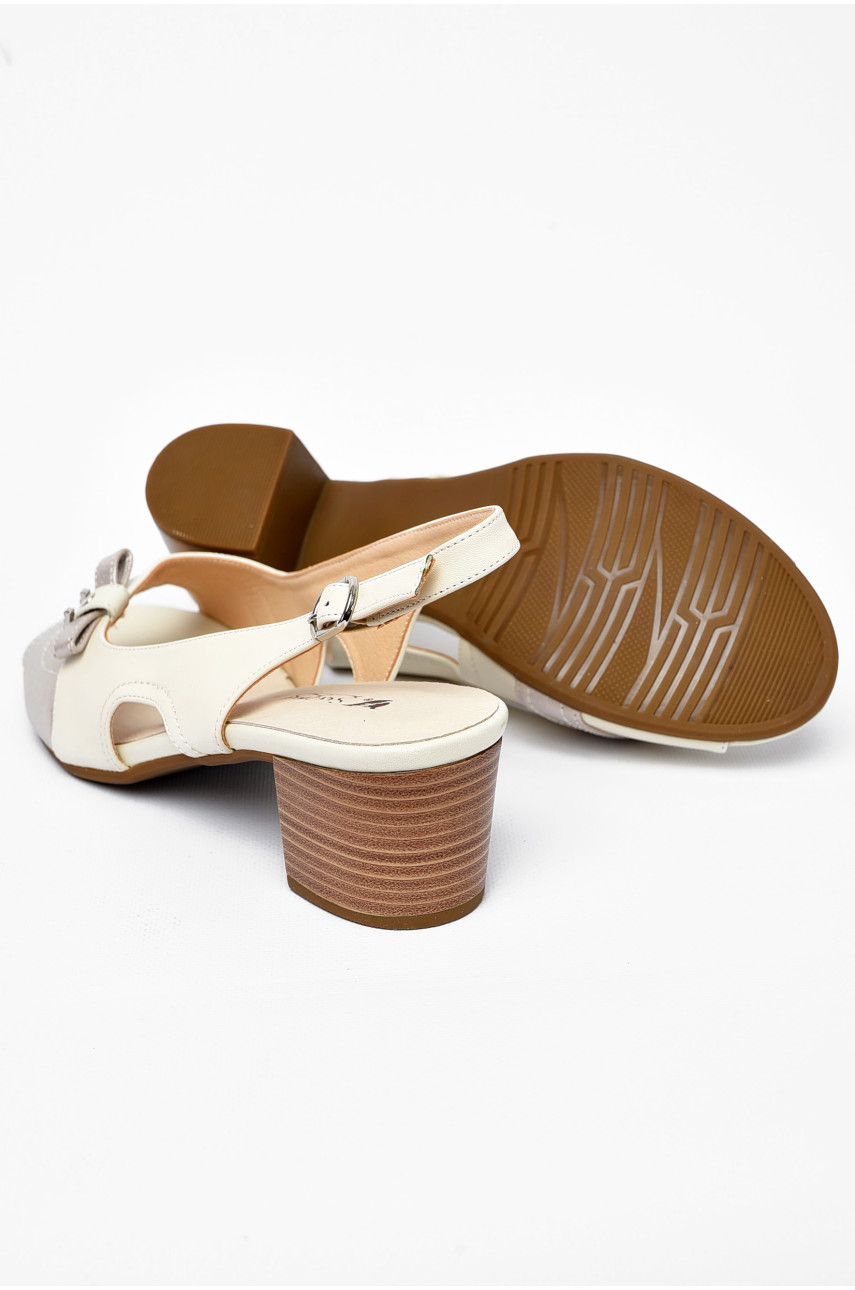 Босоножки женские молочного цвета 8123-2 197915 Босоножки женские молочного цвета 8123-2 197915