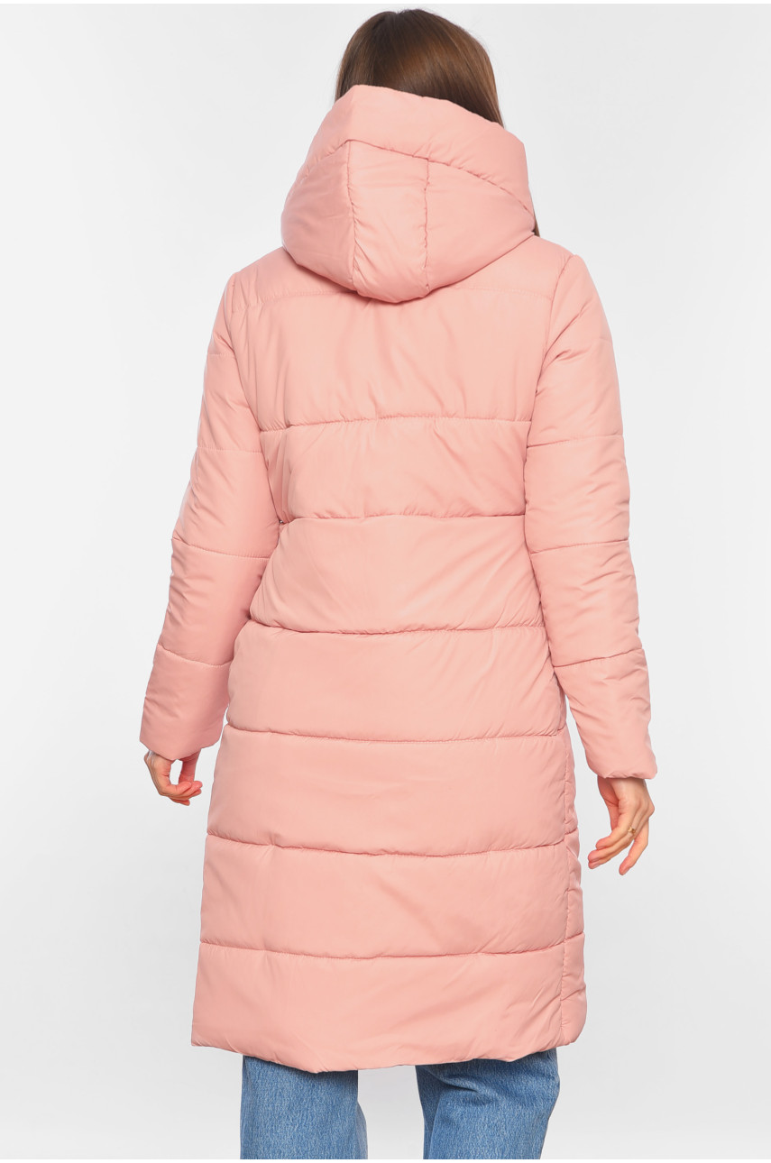 Куртка жіноча демісезонна рожевого кольору 323 197955
