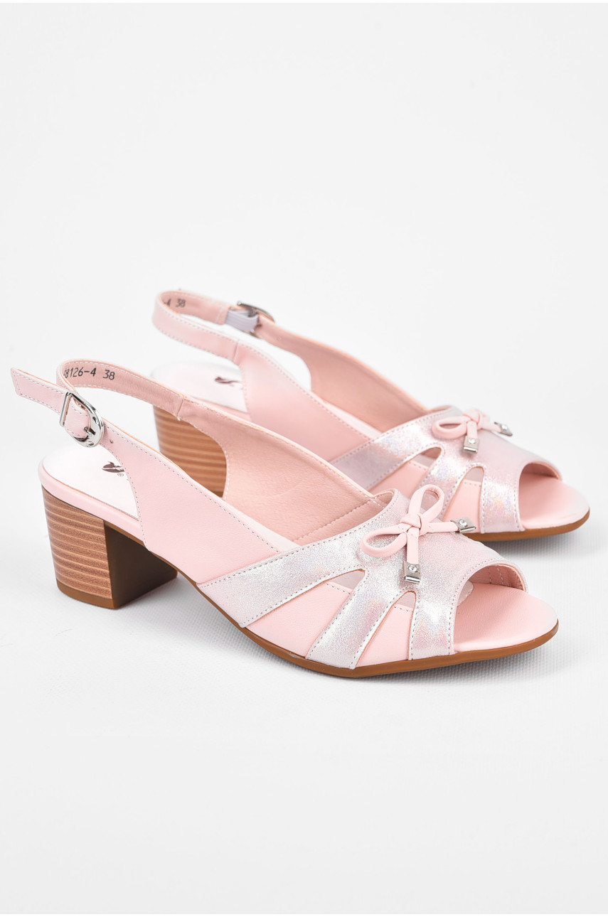 Босоножки женские розового цвета 8126-4 197958 Босоножки женские розового цвета 8126-4 197958