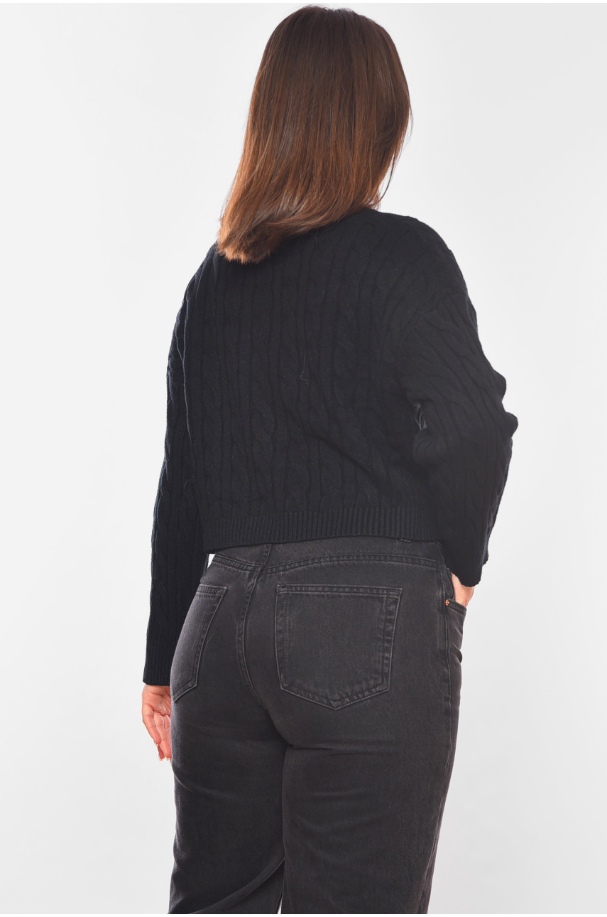 Свитер женский черного цвета 197969 Свитер женский черного цвета 197969