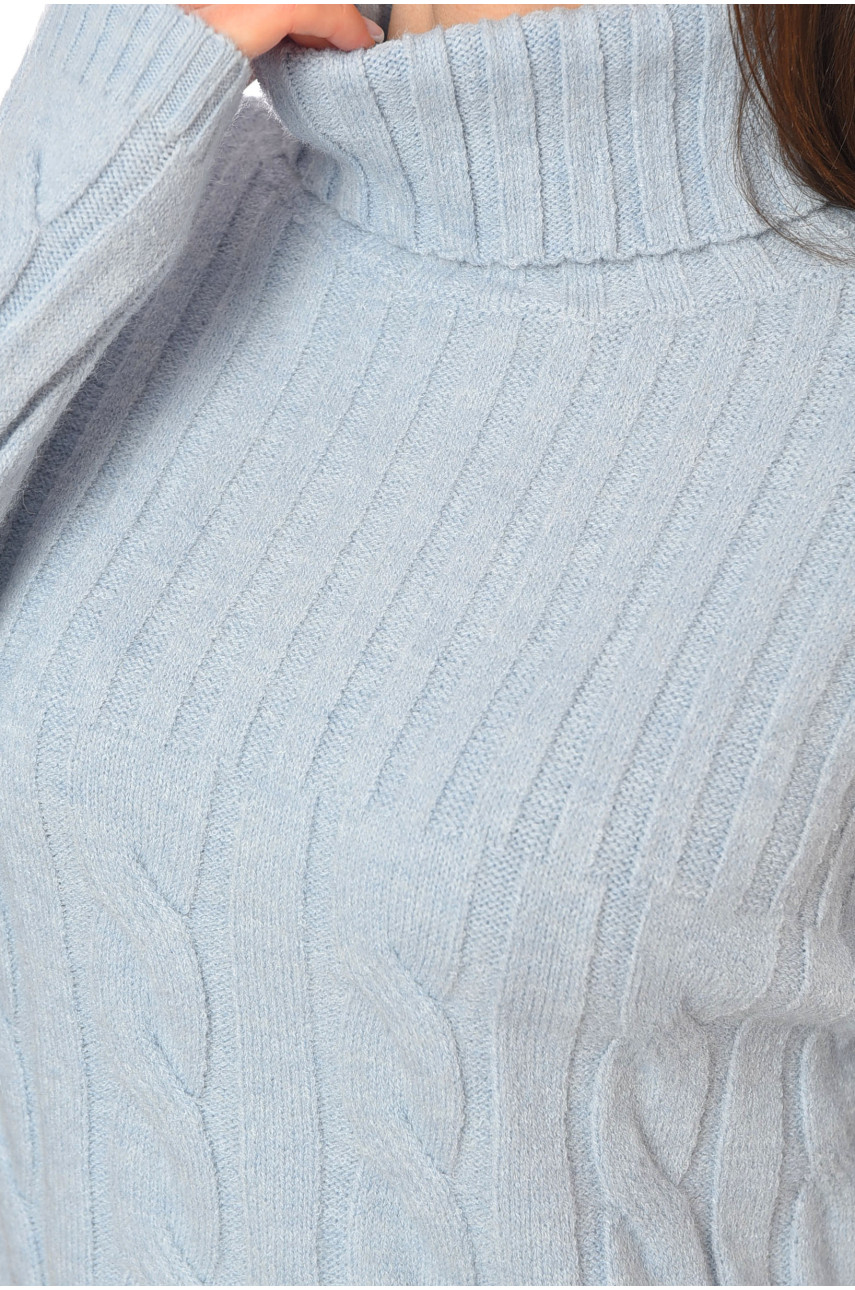 Светр жіночий блакитного кольору 197986 Светр жіночий блакитного кольору 197986