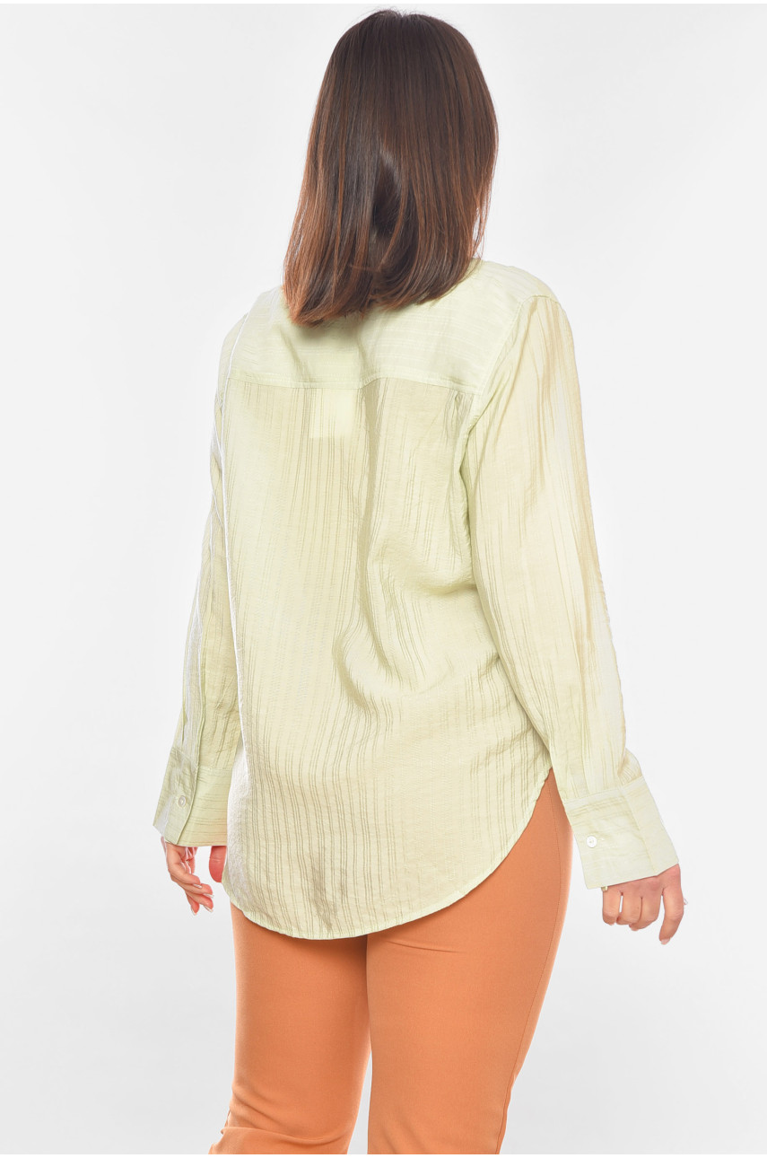 Рубашка женская светло-зеленого цвета 2629 198002 Рубашка женская светло-зеленого цвета 2629 198002