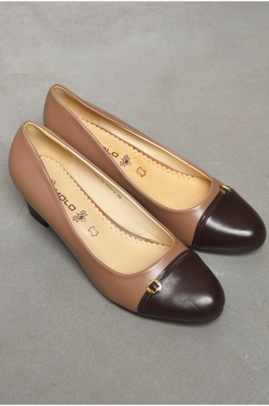 Туфлі жіночі бежевого кольору 617-2 198018