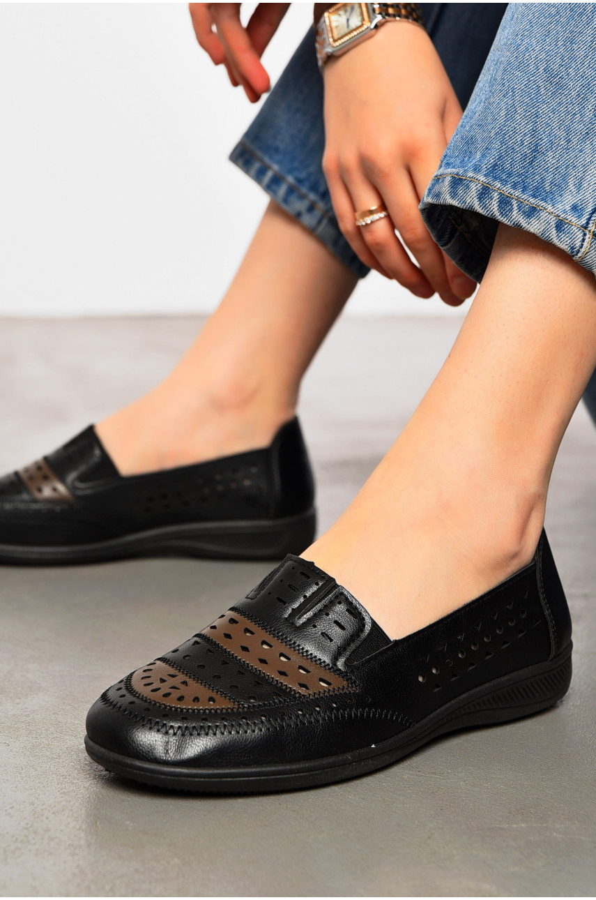 Туфлі жіночі чорного кольору 601-2 198022 Туфлі жіночі чорного кольору 601-2 198022
