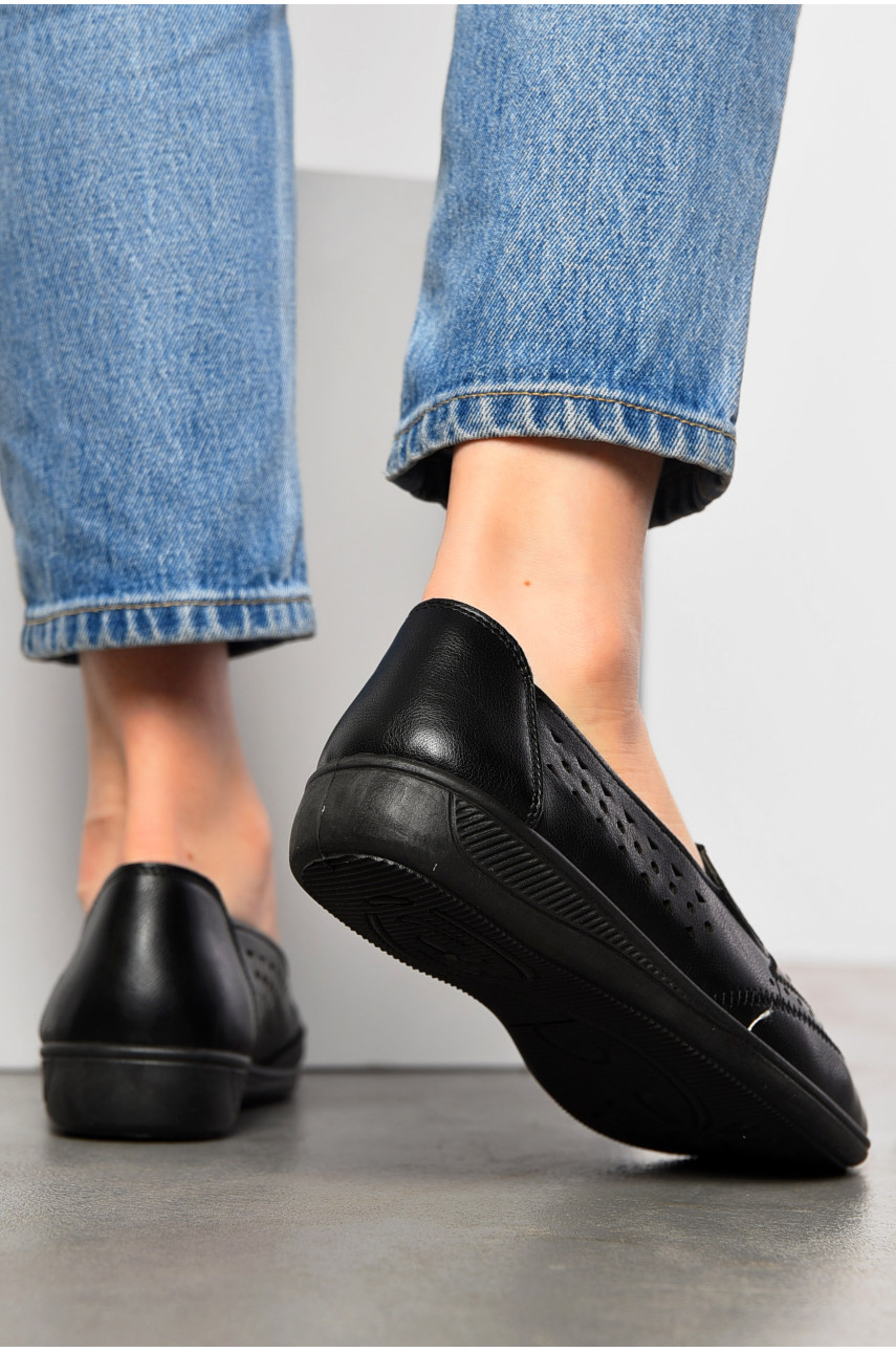 Туфлі жіночі чорного кольору 601-2 198022 Туфлі жіночі чорного кольору 601-2 198022