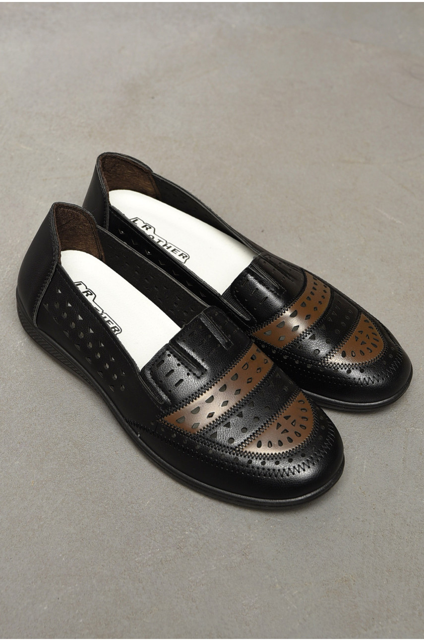 Туфлі жіночі чорного кольору 601-2 198022 Туфлі жіночі чорного кольору 601-2 198022