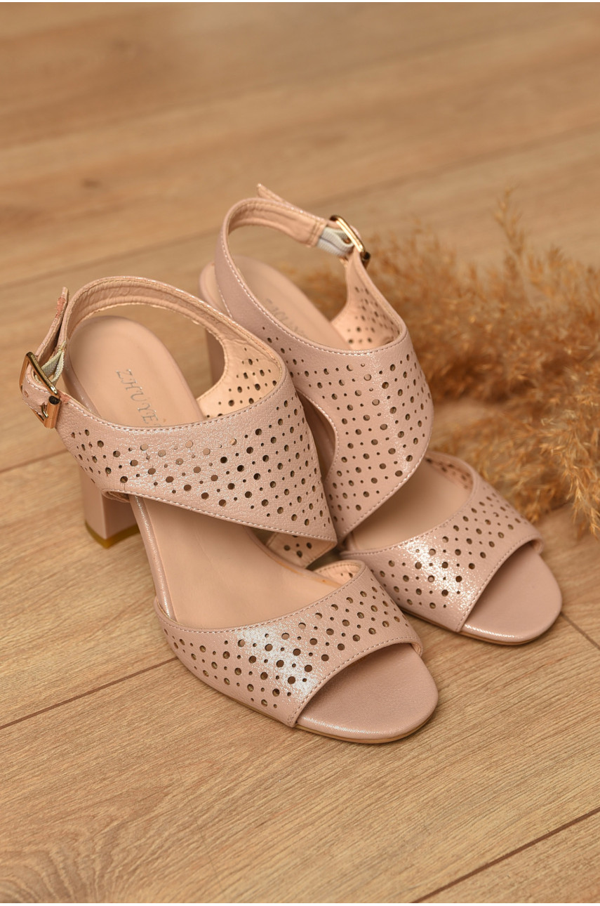 Босоніжки жіночі бежевого кольору 7318-9 198027 Босоніжки жіночі бежевого кольору 7318-9 198027