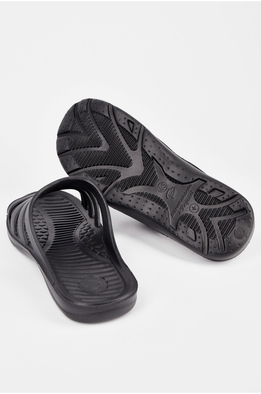 Шльопанці чоловічі піна чорного кольору Краб Новий 198042