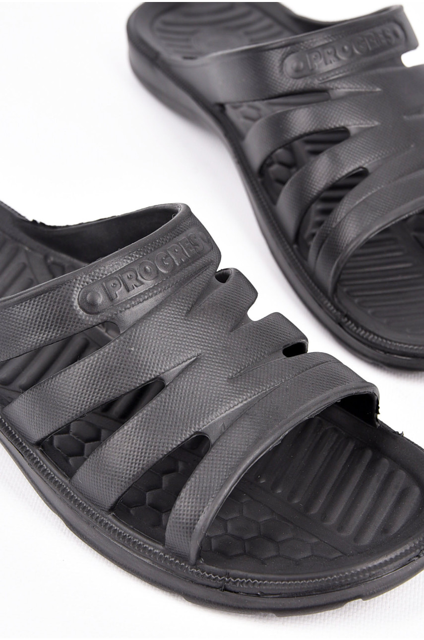 Шльопанці чоловічі піна чорного кольору Краб Новий 198042