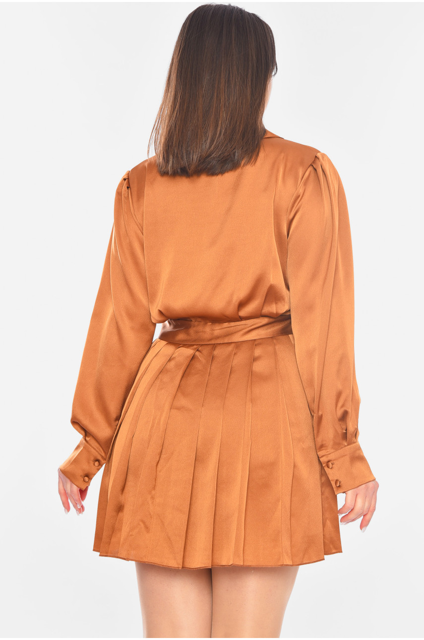 Платье женское коричневого цвета 198057