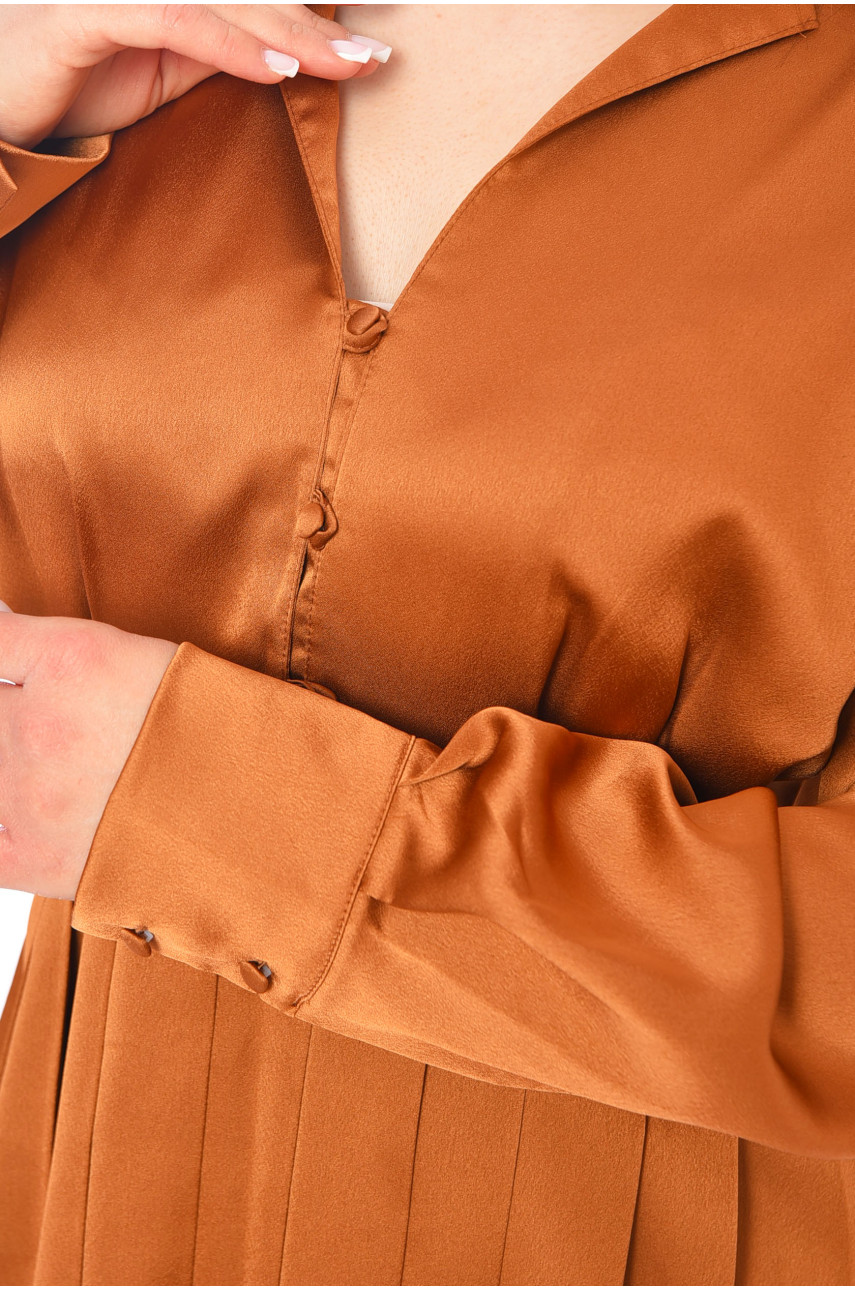 Платье женское коричневого цвета 198057