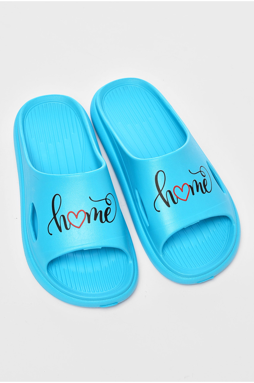 Шльопанці піна жіночі бірюзового кольору с80 198061 Шльопанці піна жіночі бірюзового кольору с80 198061