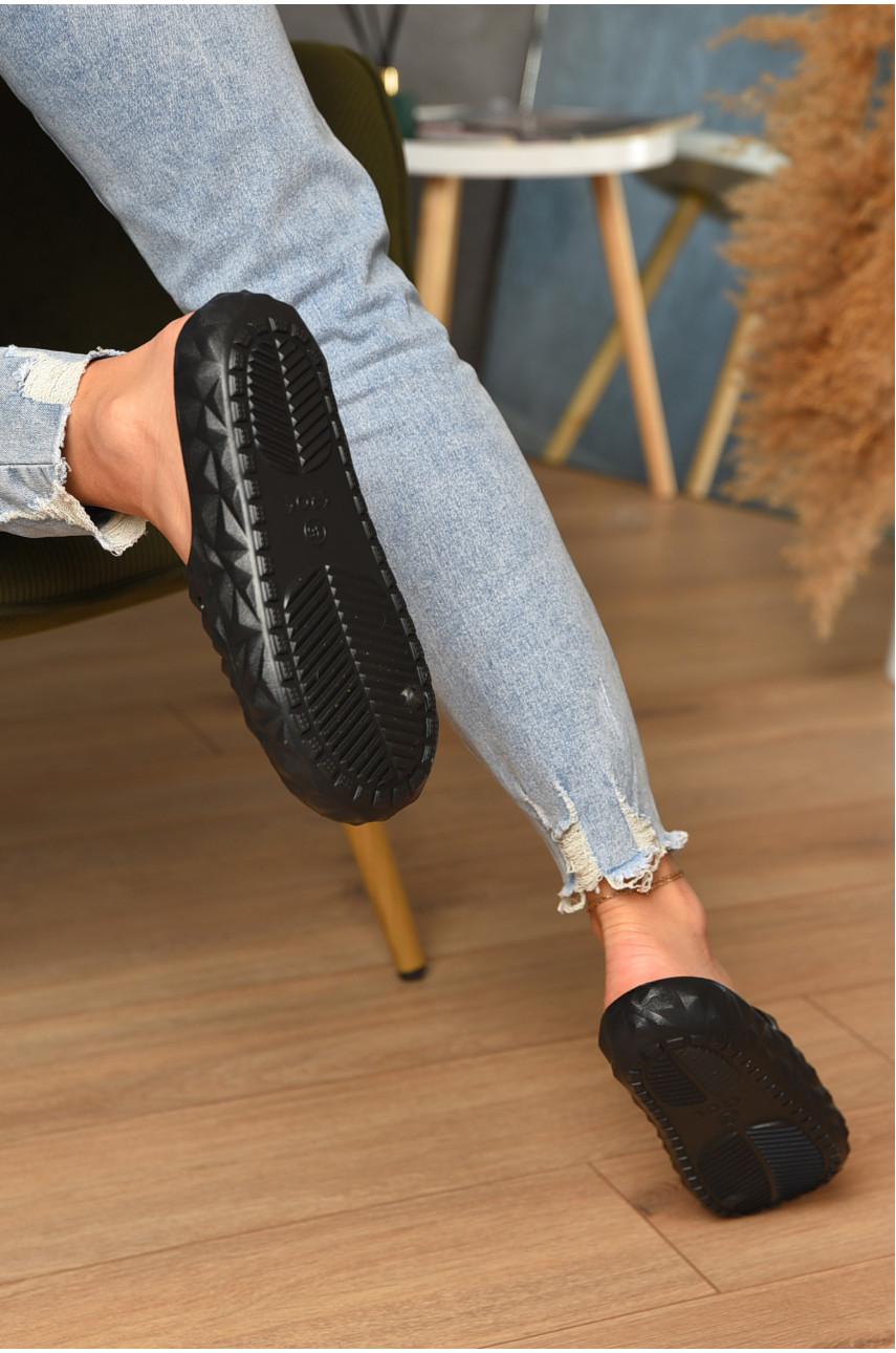 Шлепанцы пена женские черного цвета с80 198064