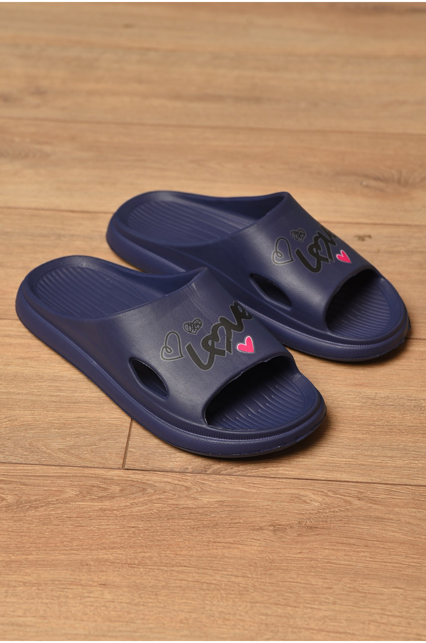 Шлепанцы пена женские темно-фиолетового цвета с80 198065