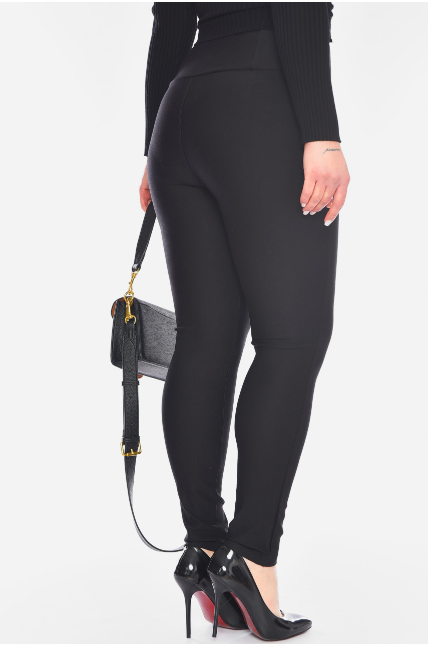 Лосины женские черного цвета 198148
