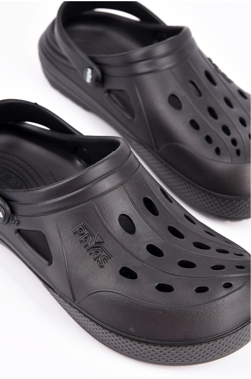 Кроксы мужские черного цвета 198158 Кроксы мужские черного цвета 198158