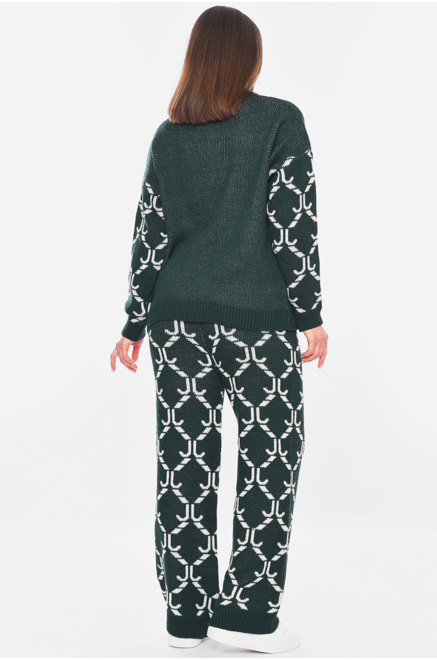 Костюм женский зеленого цвета 198194 Костюм женский зеленого цвета 198194