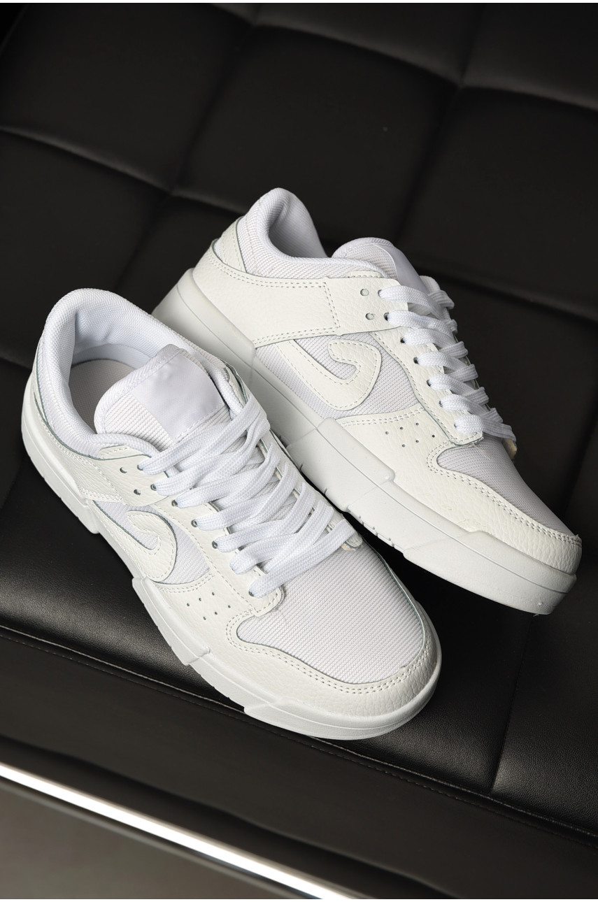 Кросівки жіночі білого кольору на шнурівці 5010-3 198200