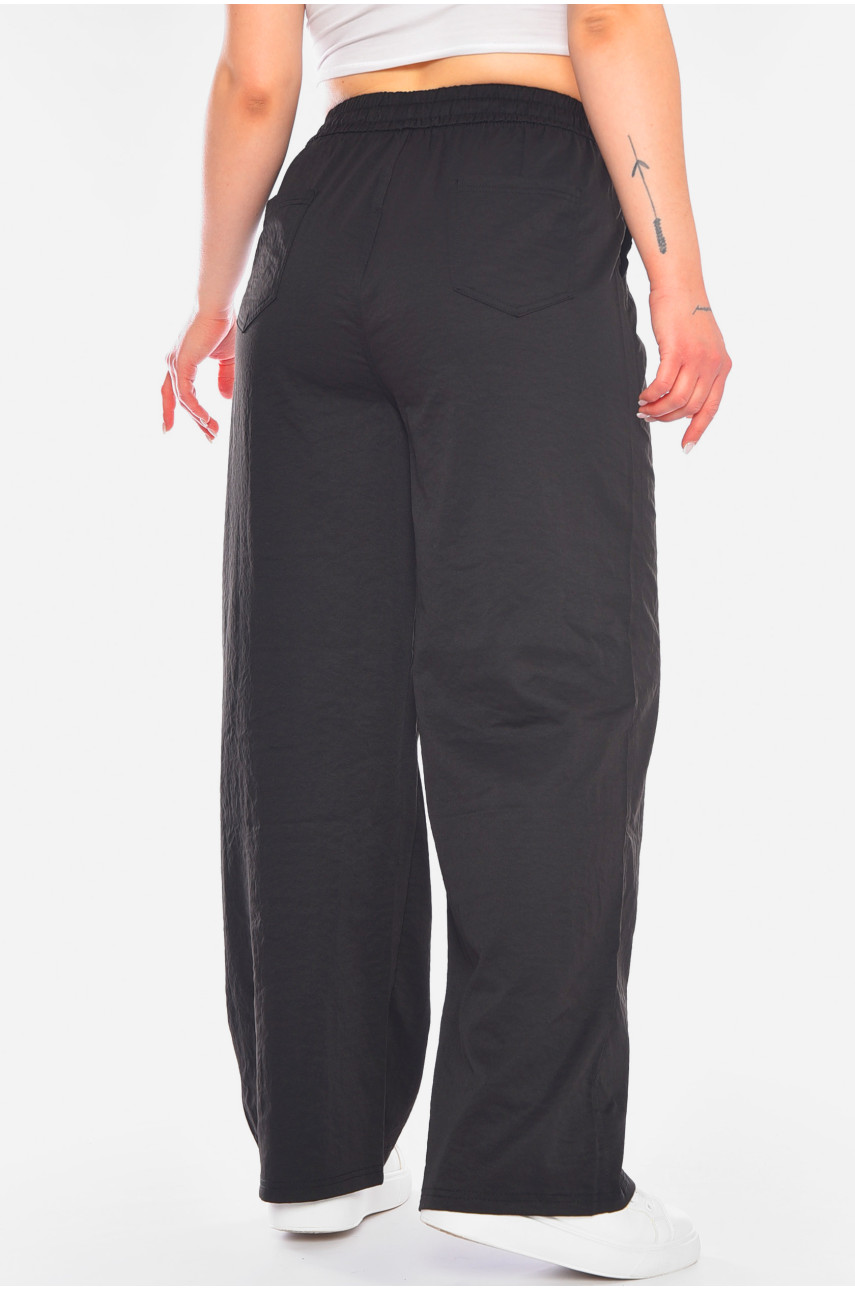 Штаны женские однотонные черного цвета 4094-3 198238