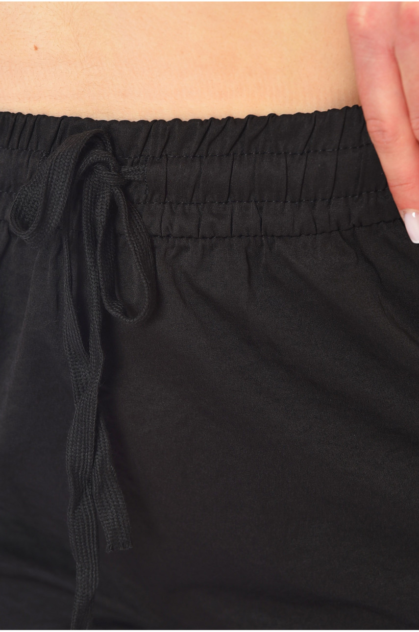 Штаны женские однотонные черного цвета 4094-3 198238