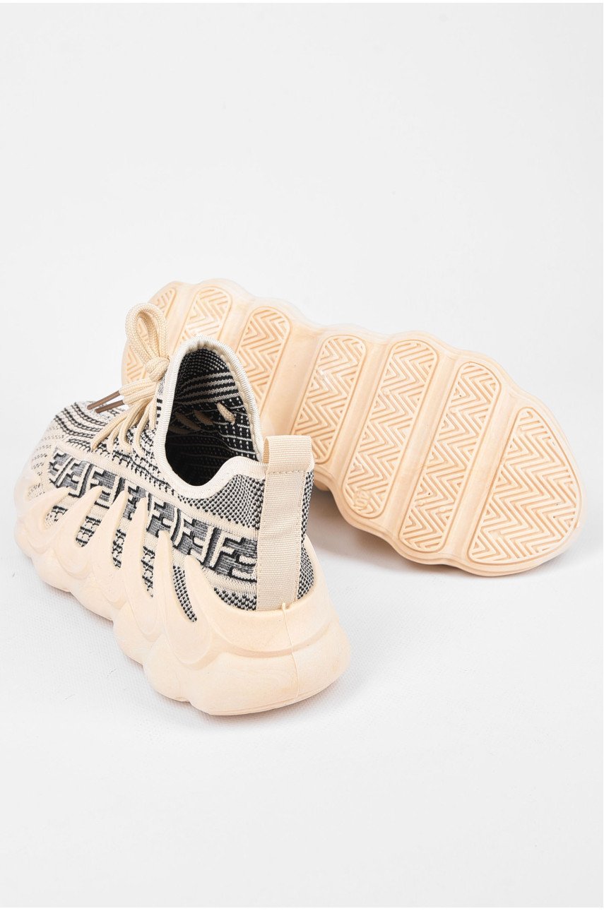 Кросівки чоловічі молочного кольору на шнурівці U340-4 198255 Кросівки чоловічі молочного кольору на шнурівці U340-4 198255