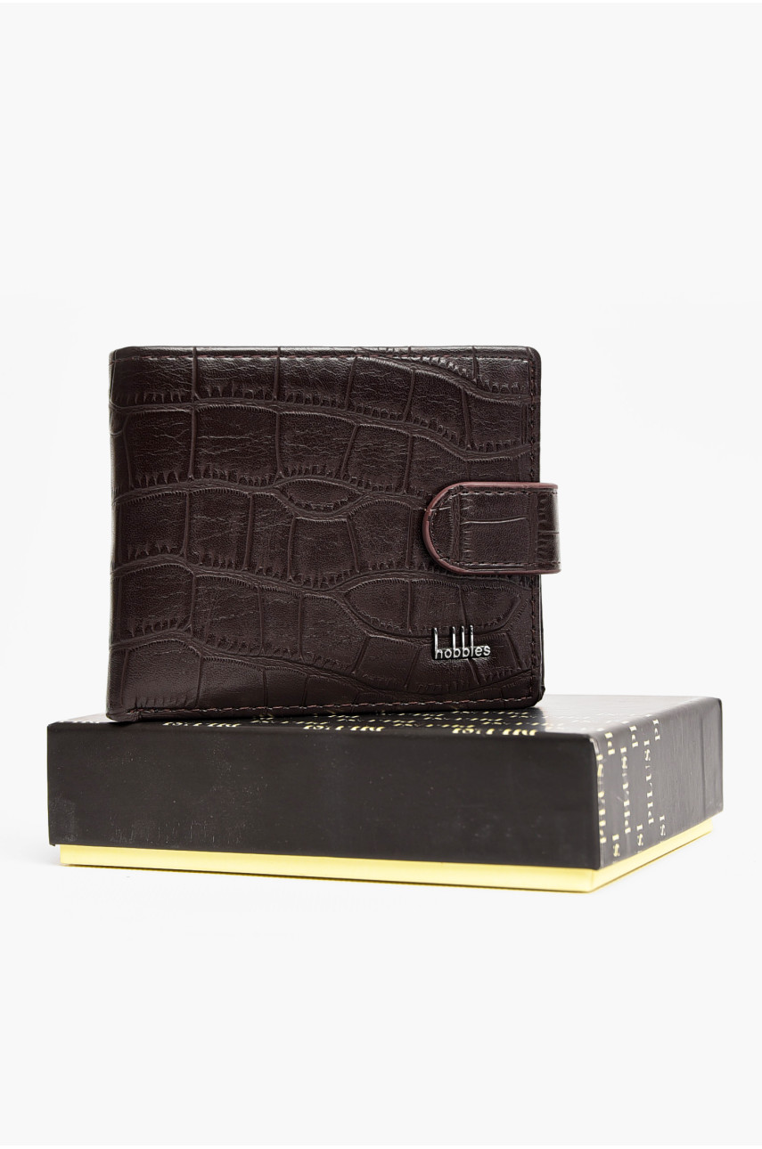 Кошелек мужской из экокожи коричневого цвета 208-11 198270