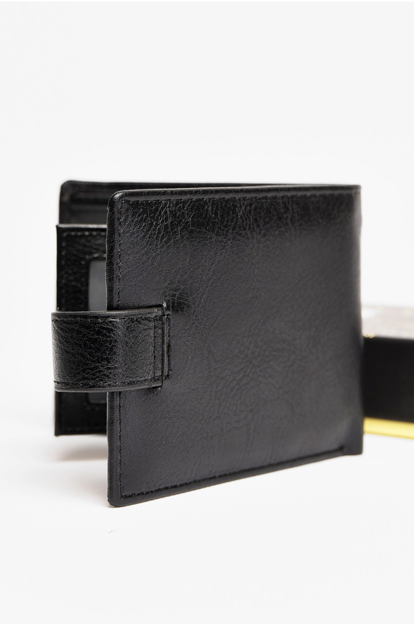Кошелек мужской из экокожи черного цвета 208 198274