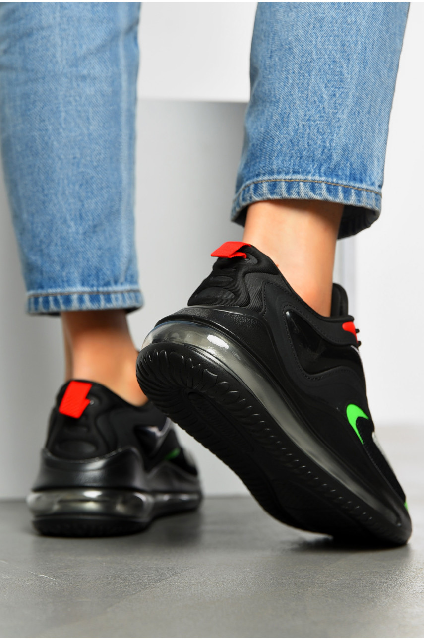 Кросівки жіночі чорного кольору на шнурівці 1371-102 198294 Кросівки жіночі чорного кольору на шнурівці 1371-102 198294