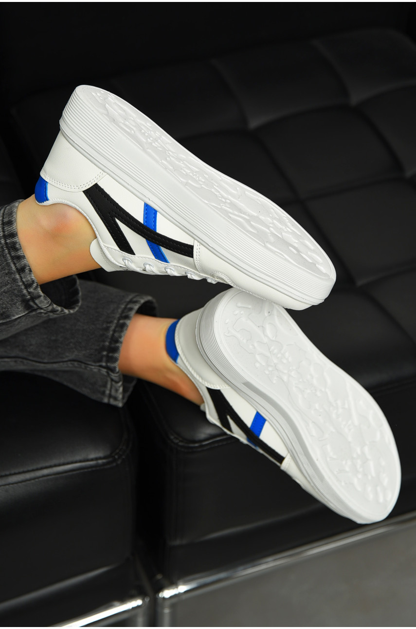 Кросівки жіночі білого кольору на шнурівці в703-3 198318