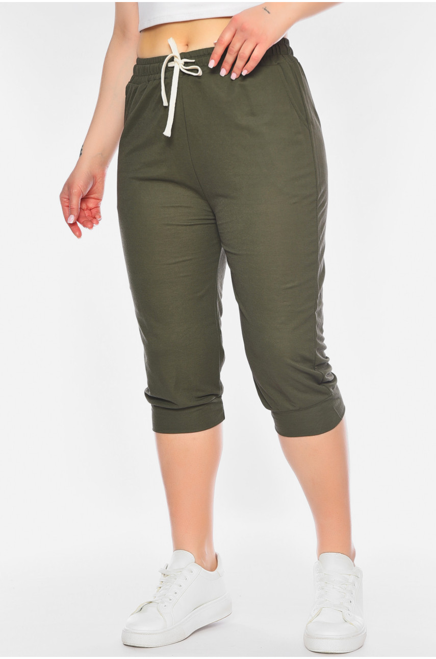 Бриджи женские батальные цвета хаки 780-2 198319