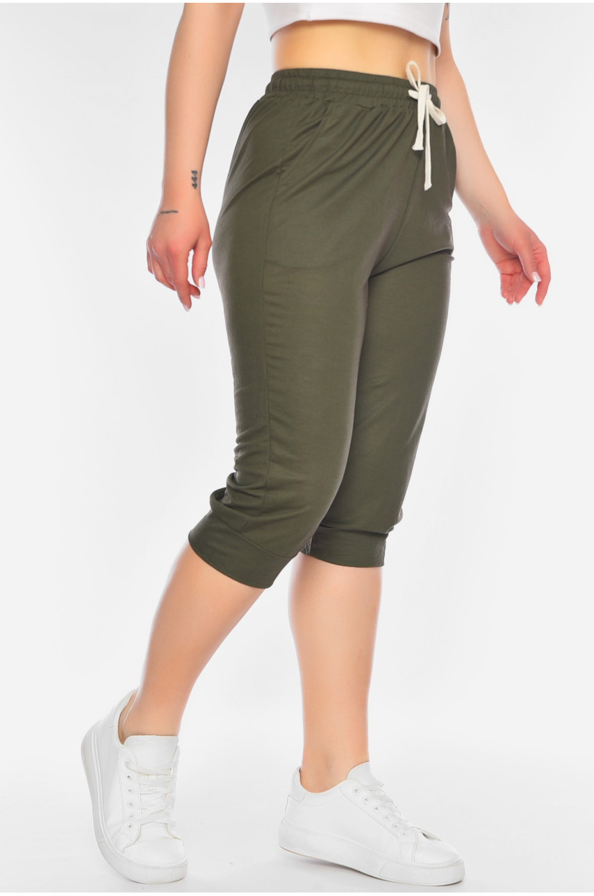 Бриджи женские батальные цвета хаки 780-2 198319