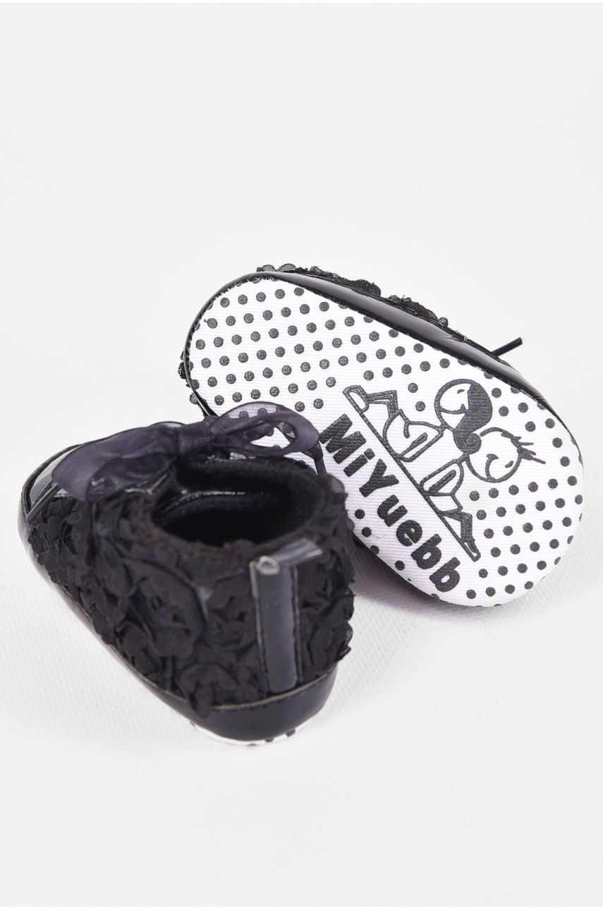 Пинетки детские черного цвета 198323