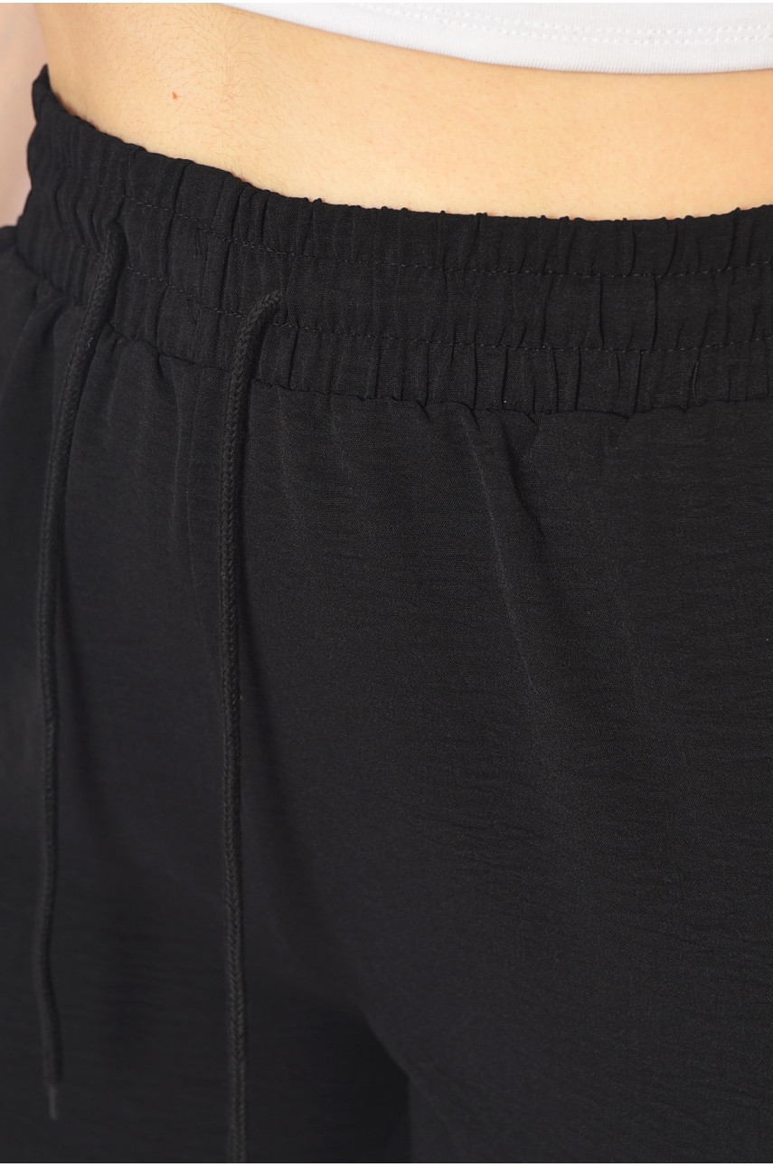 Штаны женские однотонные черного цвета 4939 198325