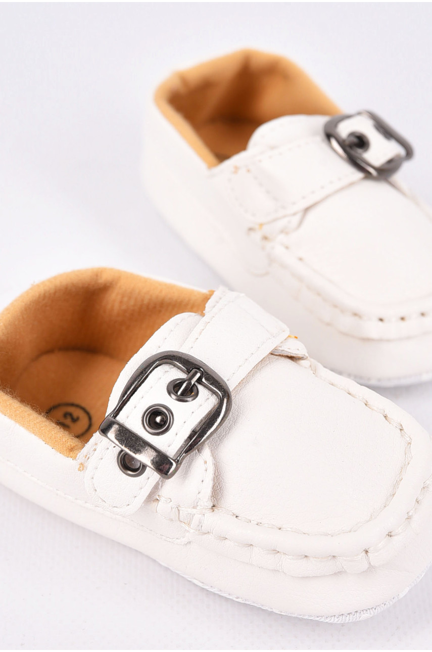 Пінетки дитячі білого кольору 198333