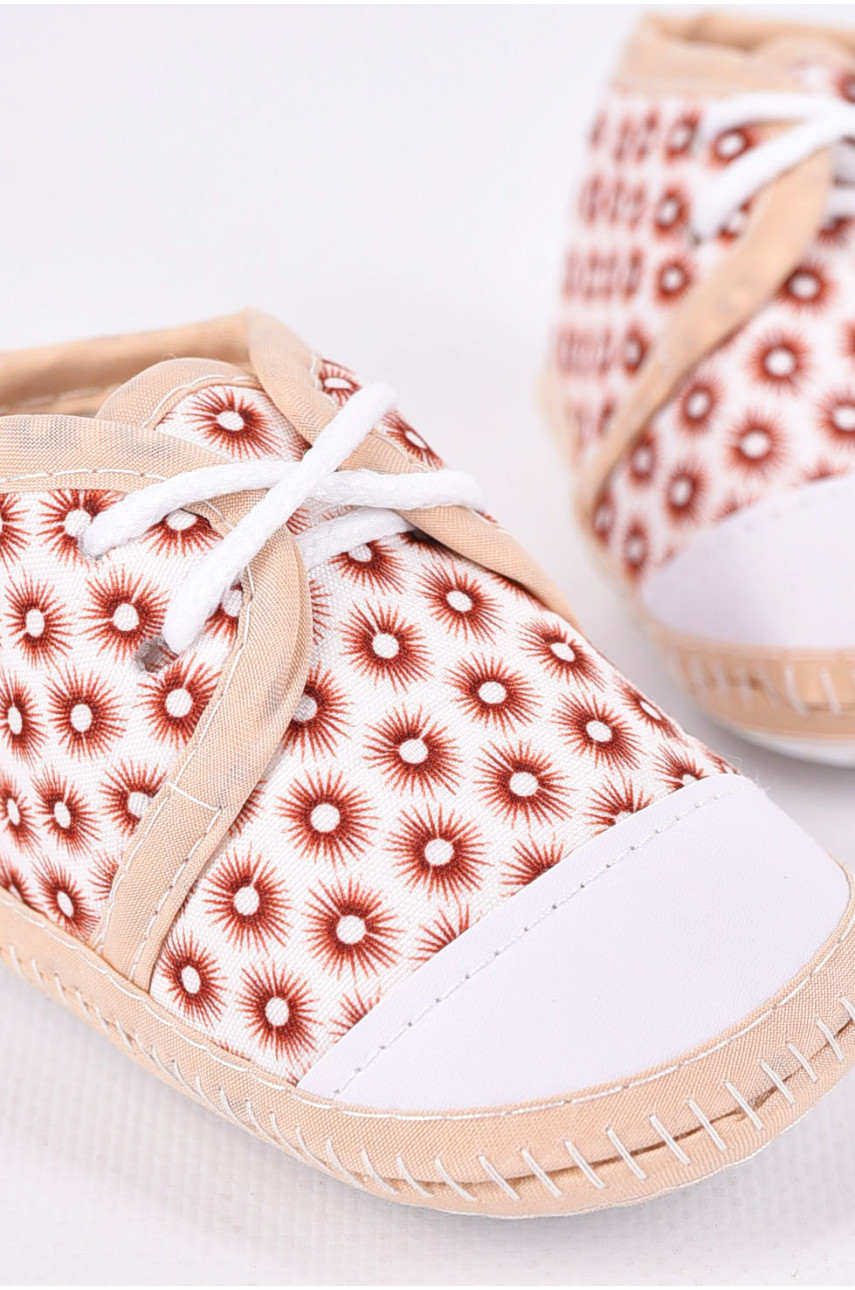 Пінетки дитячі бежевого кольору 198334