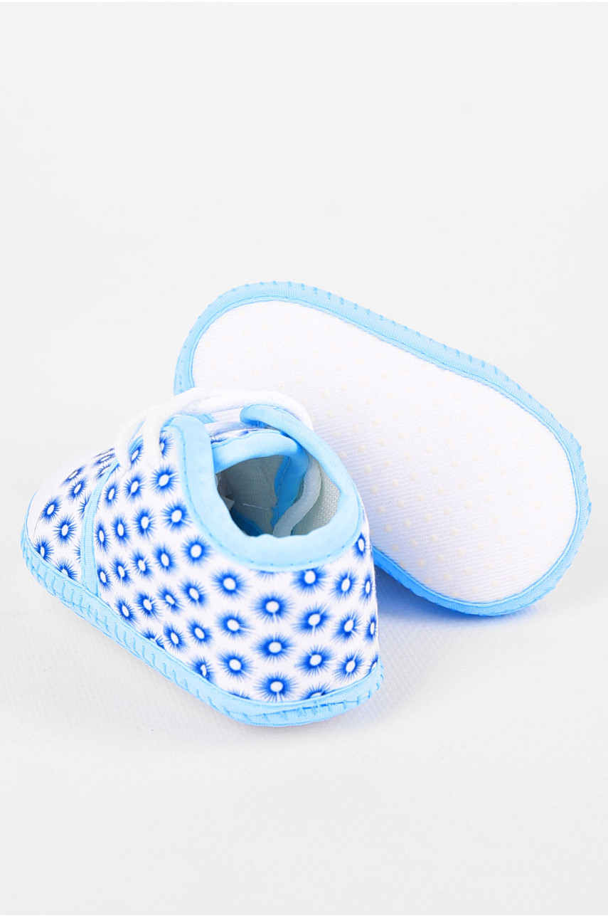 Пинетки детские голубого цвета 198338