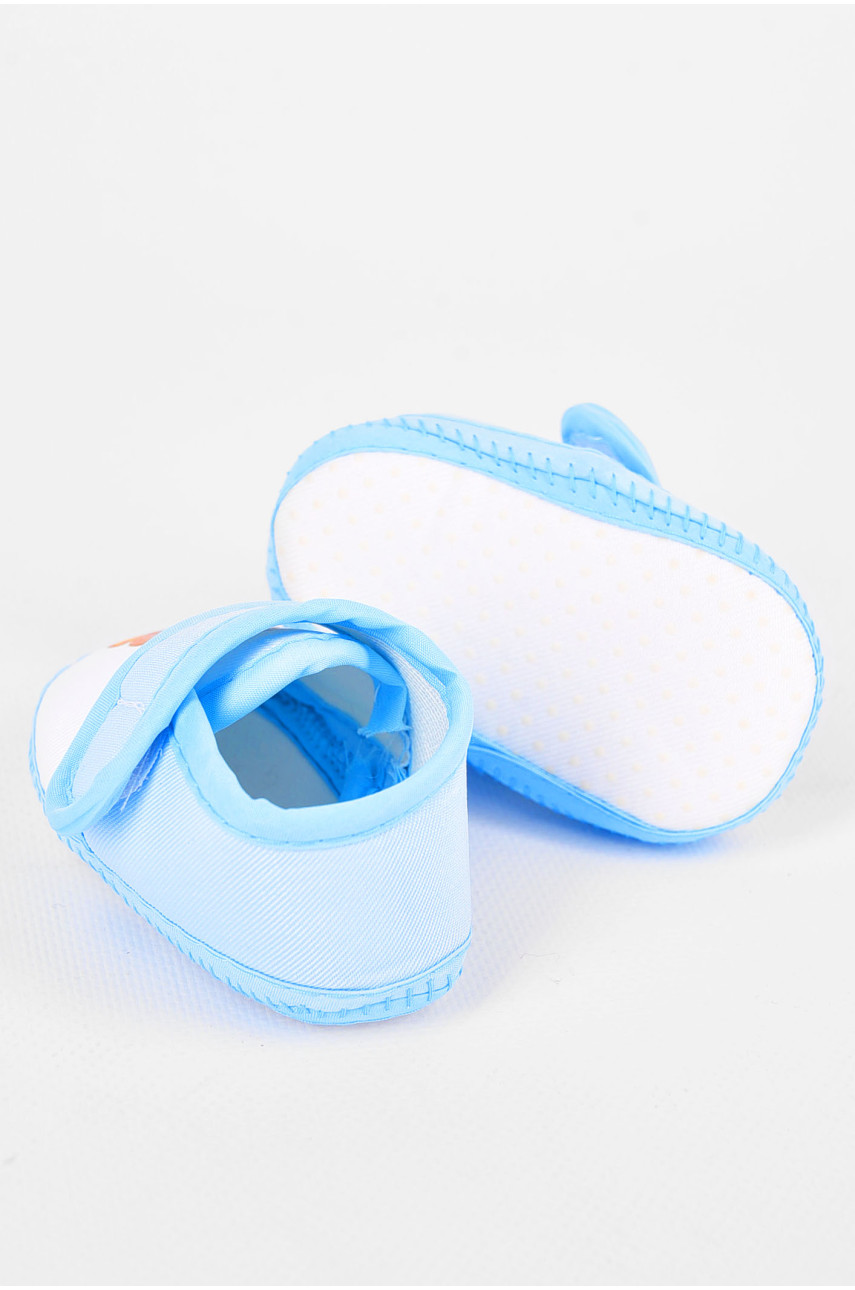 Пинетки детские голубого цвета 198341