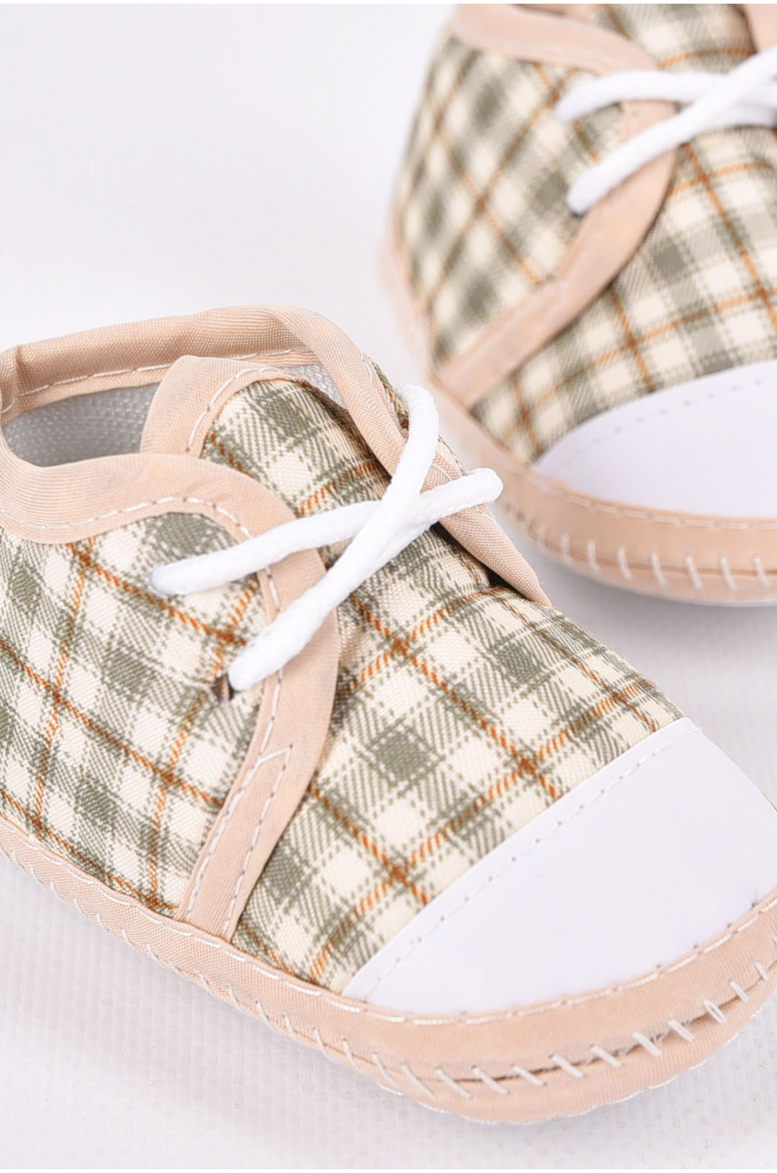 Пінетки дитячі оливкового кольору 198351