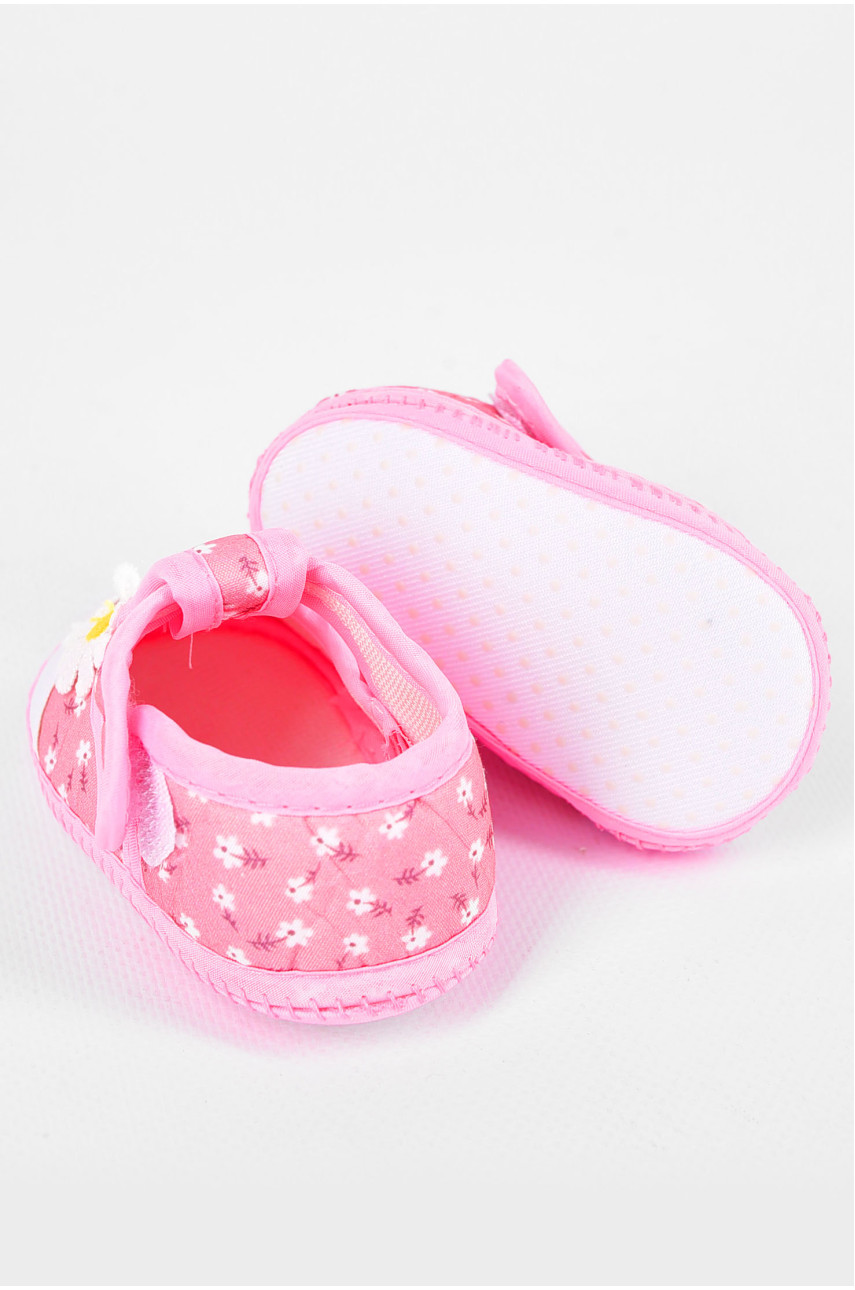 Пінетки дитячі для дівчинки рожевого кольору 198357