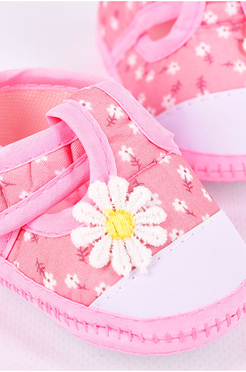 Пінетки дитячі для дівчинки рожевого кольору 198357