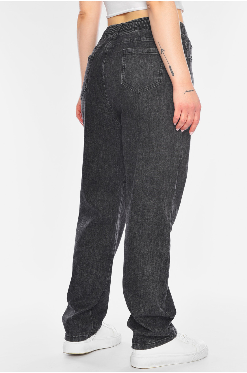 Штаны женские черного цвета 784-3 198363