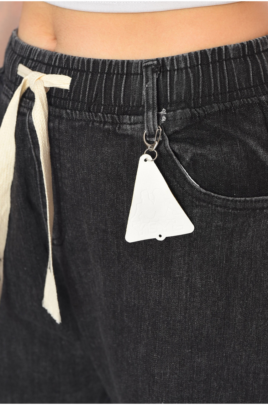 Штаны женские черного цвета 784-3 198363