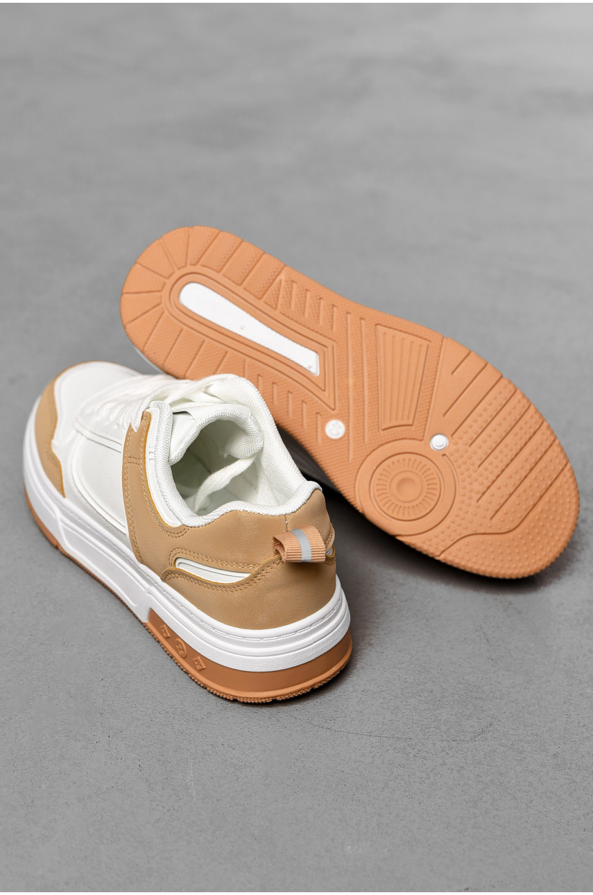 Кросівки чоловічі білого кольору на шнурівці нк32-2 198373 Кросівки чоловічі білого кольору на шнурівці нк32-2 198373