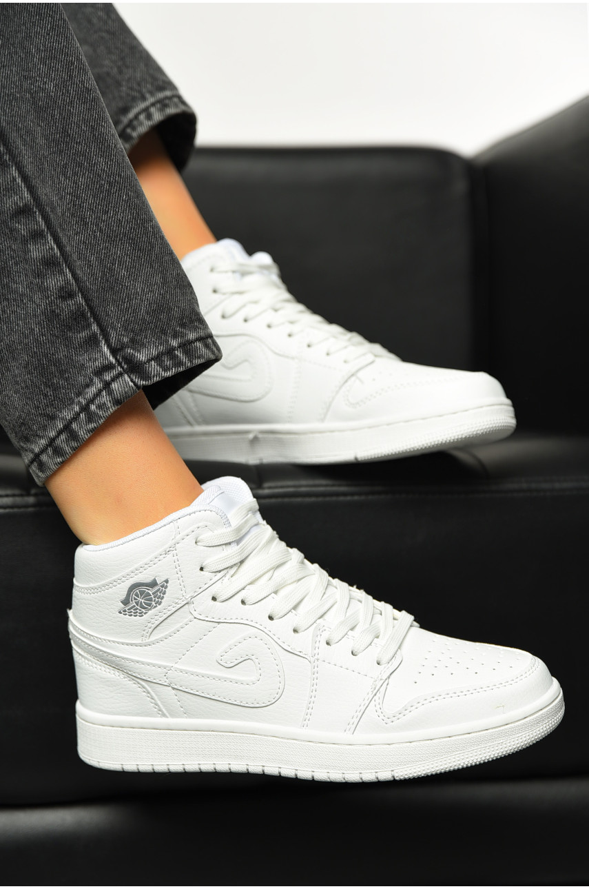 Кросівки жіночі білого кольору на шнурівці в2173-2 198385 Кросівки жіночі білого кольору на шнурівці в2173-2 198385