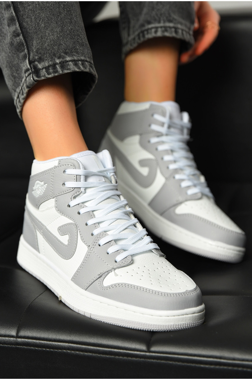 Кросівки жіночі сірого кольору на шнурівці в2173-11 198388 Кросівки жіночі сірого кольору на шнурівці в2173-11 198388