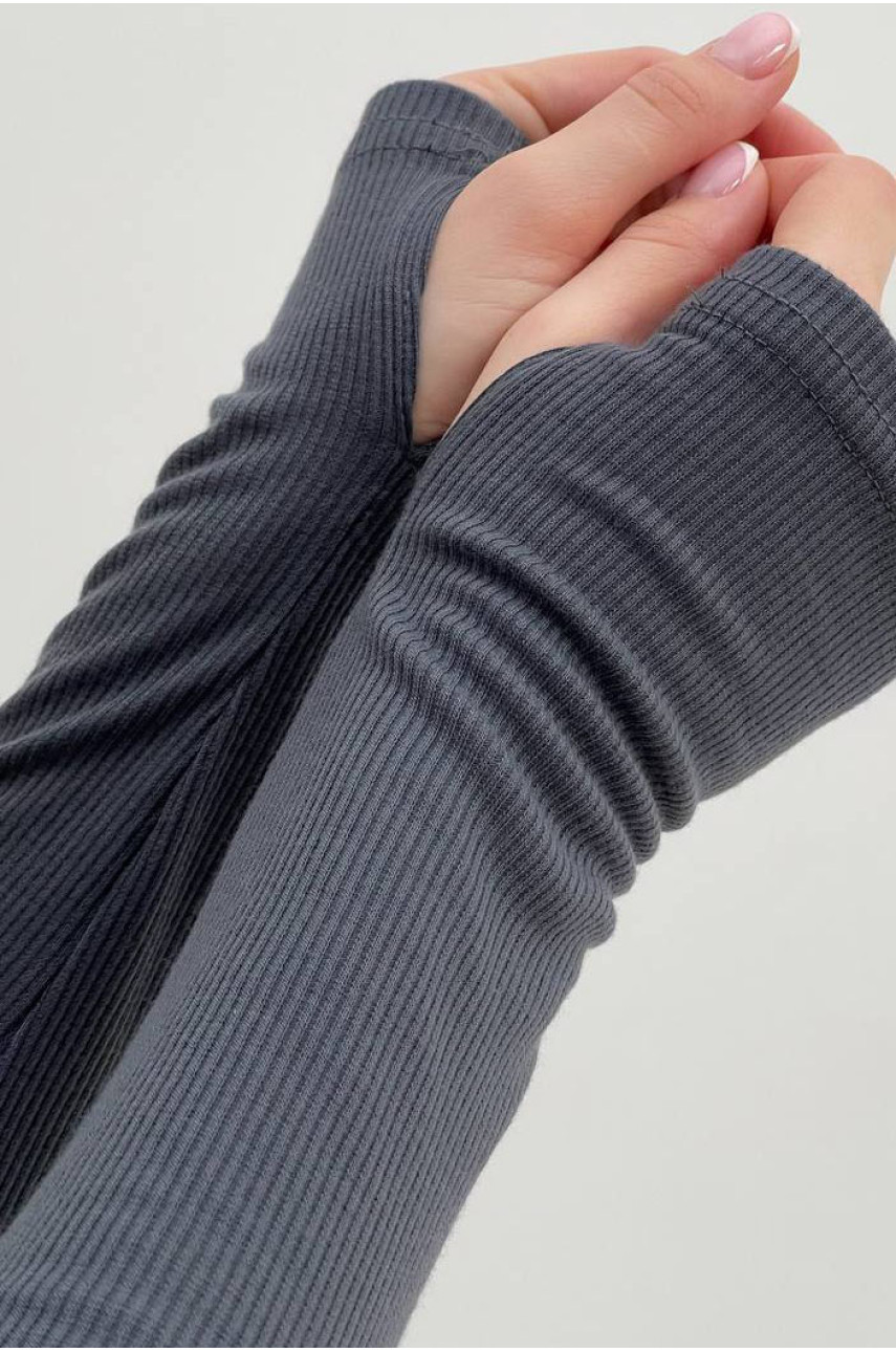 Спортивний костюм жіночий однотонний сірого кольору 128 198400