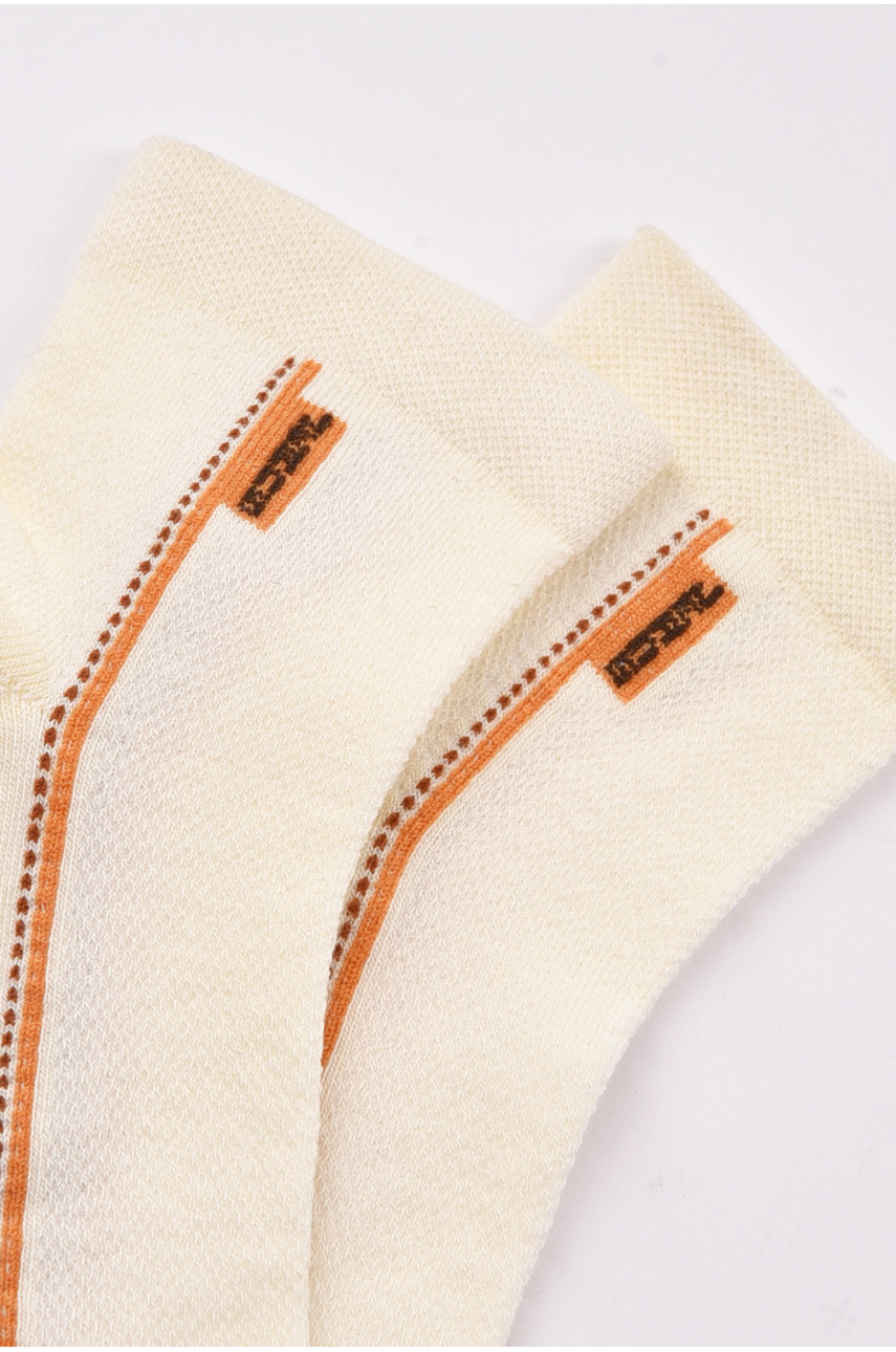 Шкарпетки дитячі демісезонні молочного кольору 198430 Шкарпетки дитячі демісезонні молочного кольору 198430