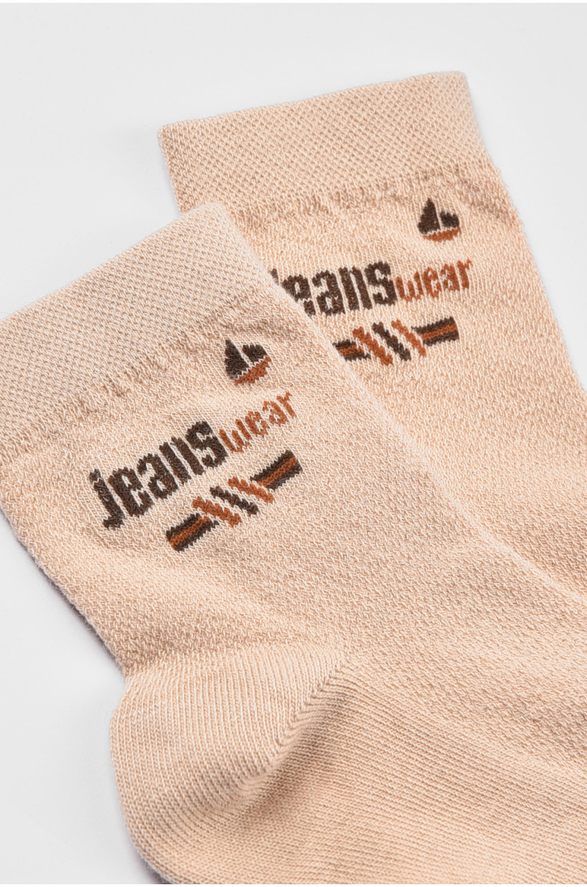 Шкарпетки дитячі демісезонні бежевого кольору 198432 Шкарпетки дитячі демісезонні бежевого кольору 198432