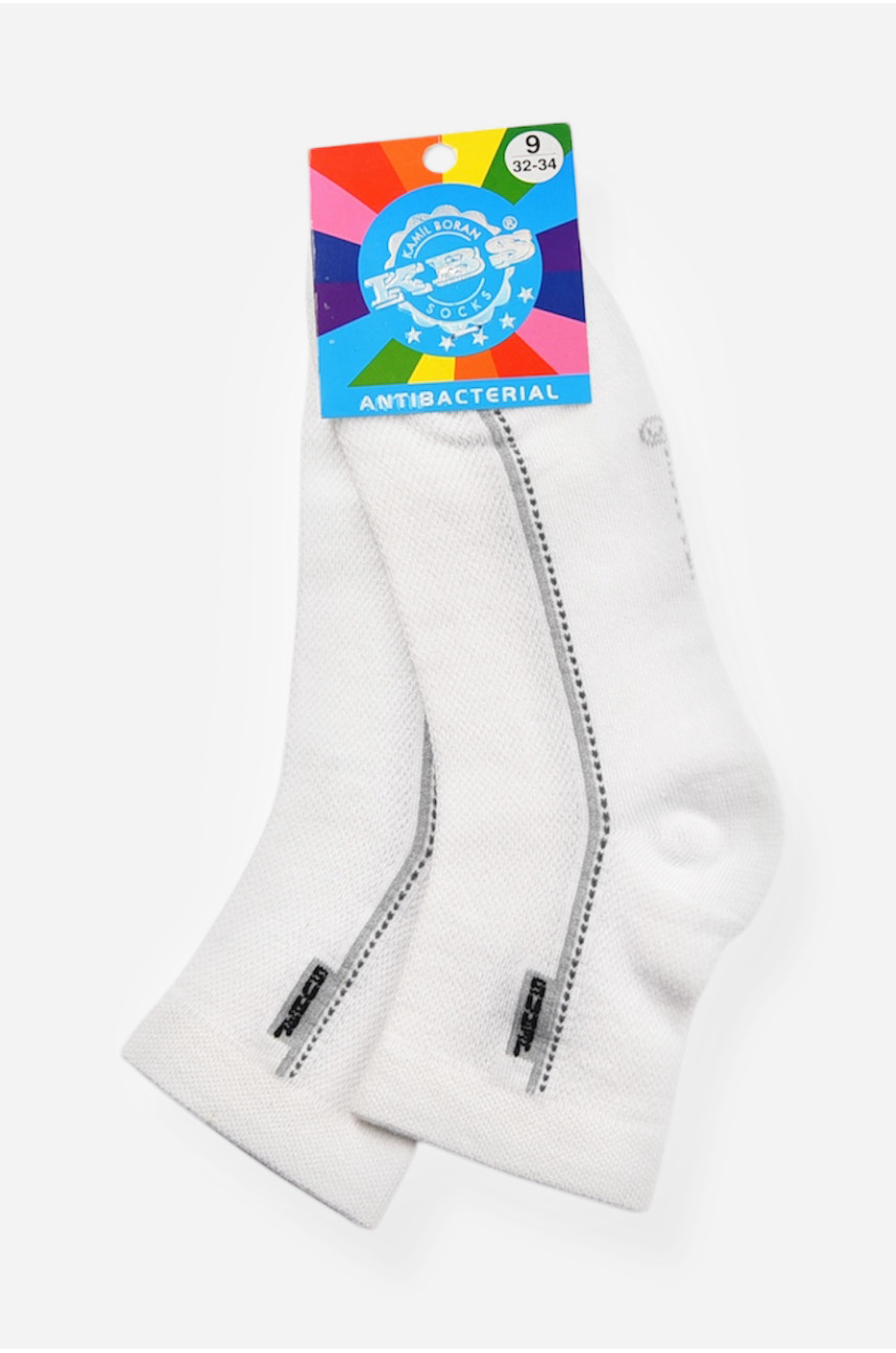 Шкарпетки дитячі демісезонні білого кольору 198441 Шкарпетки дитячі демісезонні білого кольору 198441