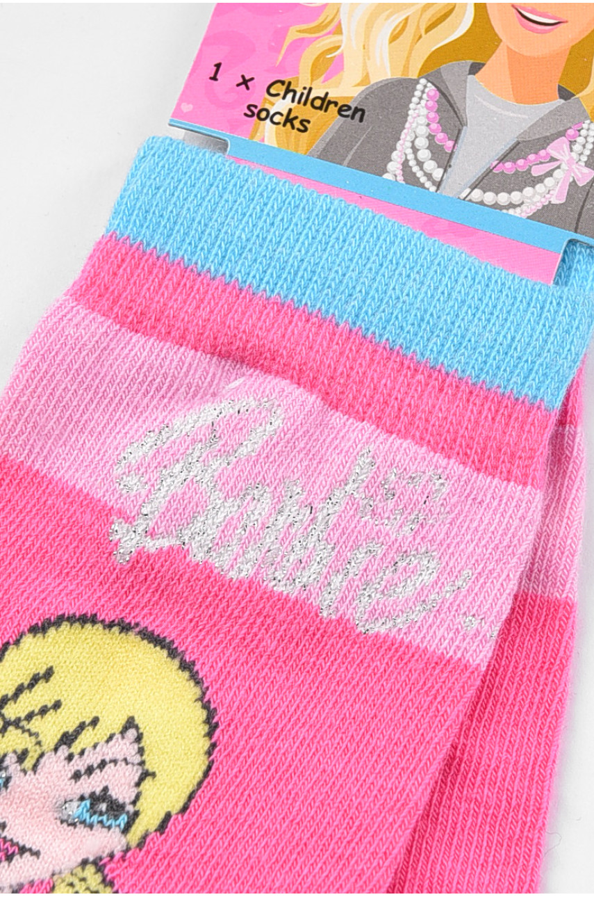 Шкарпетки дитячі демісезонні рожевого кольору 198449 Шкарпетки дитячі демісезонні рожевого кольору 198449
